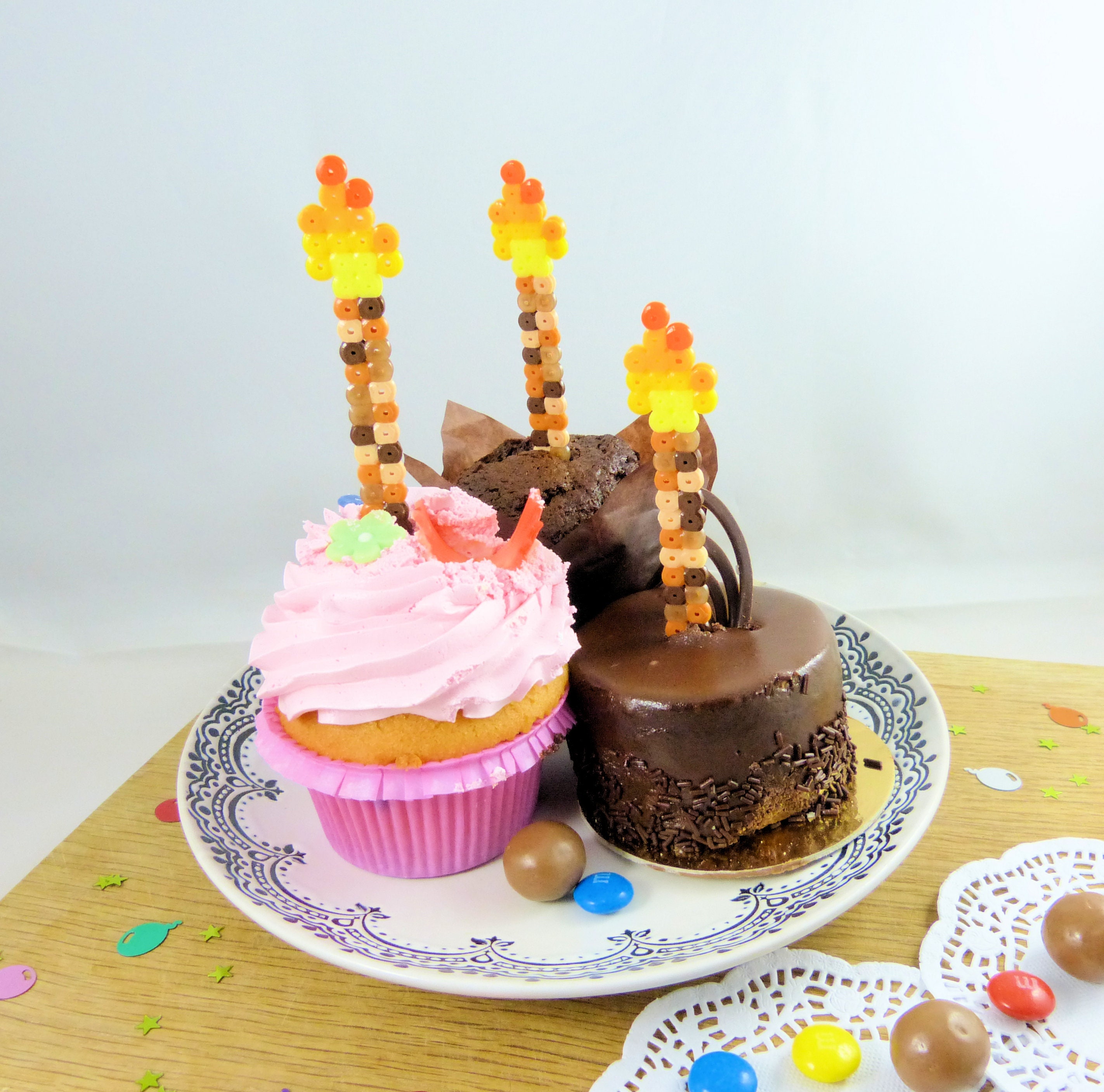 Pixel Minecraft Birthday Candles Etsy