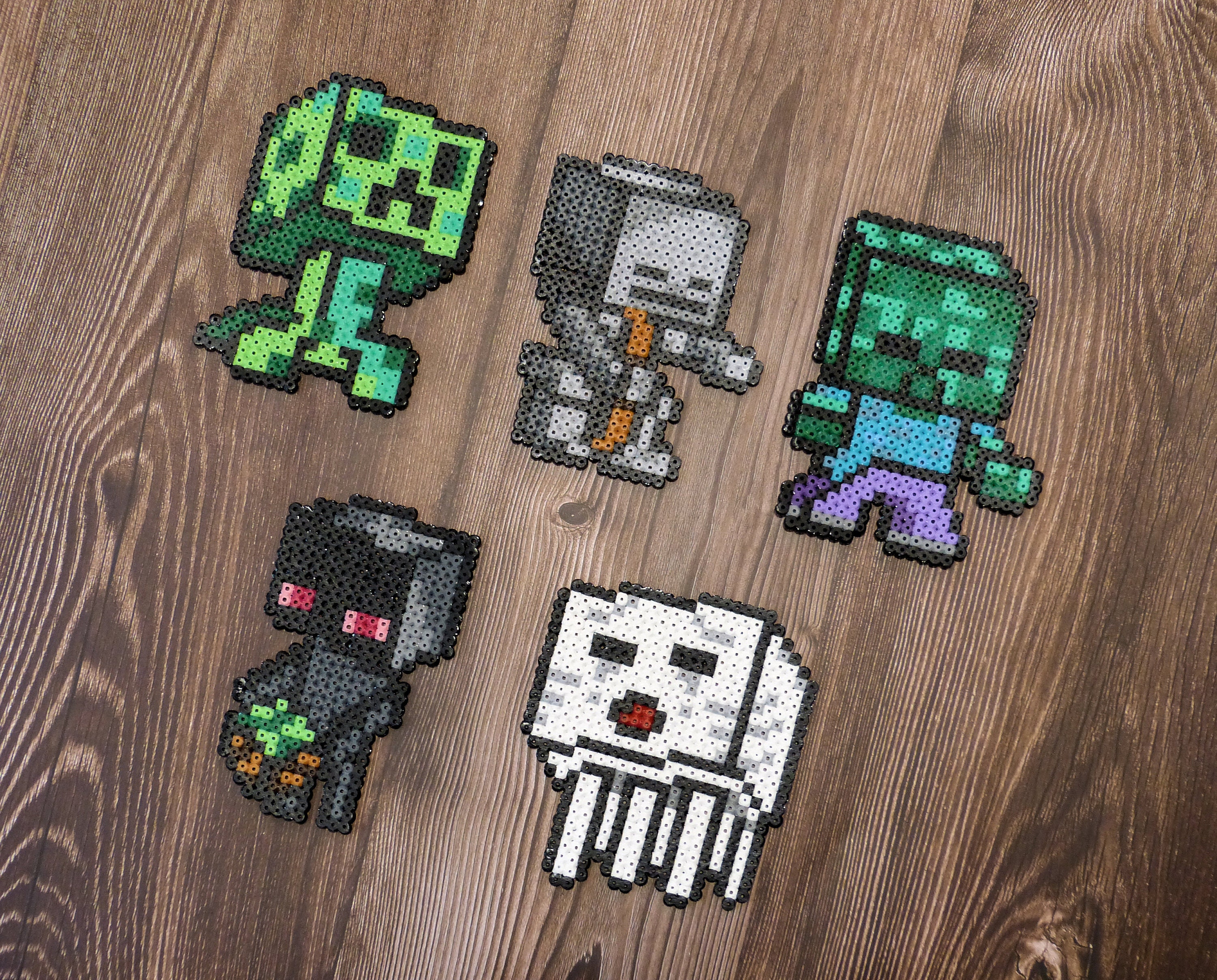 Minecraft Kawaii Pixel Mob Fridge Magnets - Wall Art - Home Decor ...