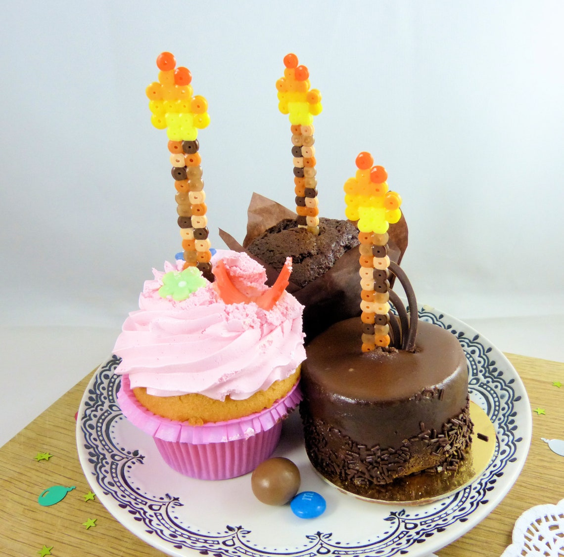 Pixel Minecraft Birthday Candles Etsy