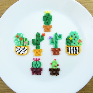 Pegatinas de píxeles de cactus - Bullet Journal - Scrapbooking - Regalo amante de las plantas
