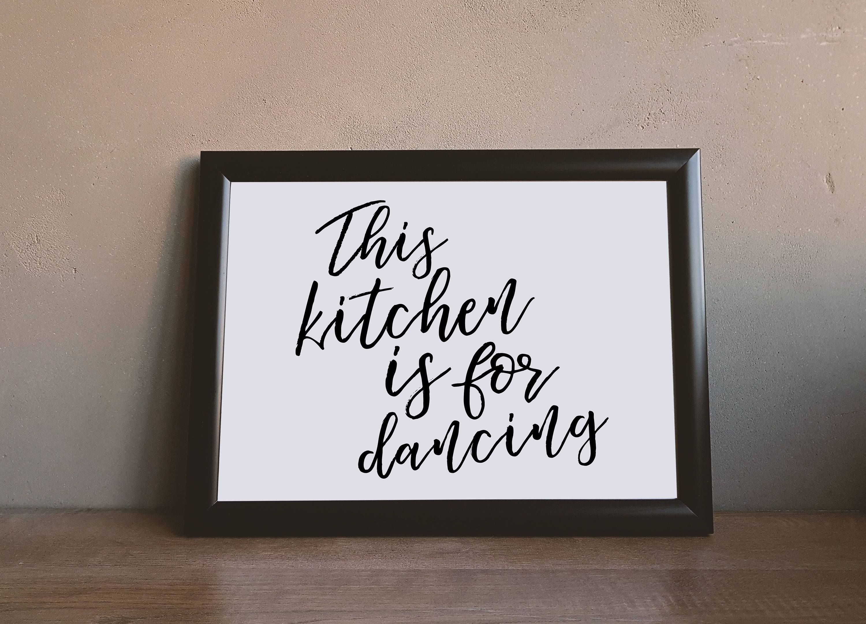 This Kitchen Is for Dancing Printable Art Instant Download Etsy