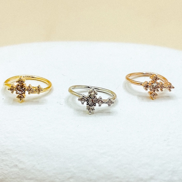 Cross Hoop Earrings, Cartilage Earring, Nose Ring, Nose Hoop, Helix Hoop, 20g 8mm Tragus Hoop, Tragus Ring, Gold.