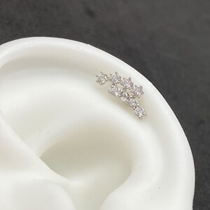 16G Labret Stud • 316L Surgical Steel • Tragus Stud • Back Earring • Helix • Conch • Labret Stud