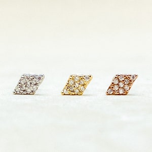 16G Labret Stud • 316L Surgical Steel • Tragus Stud • Back Earring • Helix • Conch • Labret Stud