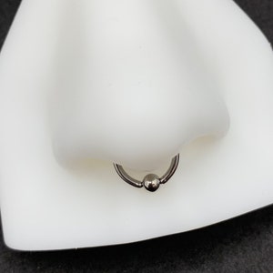 Nickel Free 316L Surgical Steel, Hoop Earrings, Cartilage Earring, Septum Ring Helix Hoop, 16g 6mm 8mm Tragus Hoop, Tragus Ring, Gold.