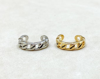 Chain Toe Ring, Adjustable Toe Ring, Silver Toe Ring, Toe Ring, Boho Toe Ring.