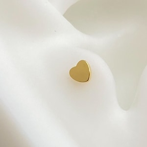 Mini Heart, Cartilage Earring, Cartilage Piercing, Cartilage Piercing Jewelry, Cartilage Jewelry, Cartilage.