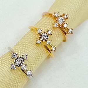 Cross Hoop Earrings, Cartilage Earring, Nose Ring, Nose Hoop, Helix Hoop, 20g 8mm Tragus Hoop, Tragus Ring, Gold.