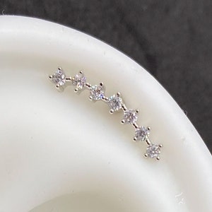 16G Labret Ohrstecker • 316L Chirurgenstahl • Tragus Ohrstecker • Rückenohrring • Helix • Muschel • Labret Ohrstecker