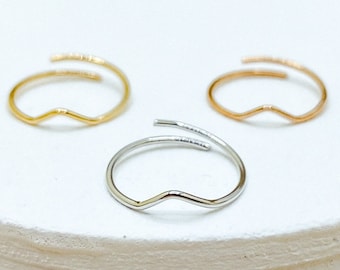 Waterdicht, Chevron teenring, verstelbare teenring, zilveren teenring, gouden teenring, roségouden teenring.