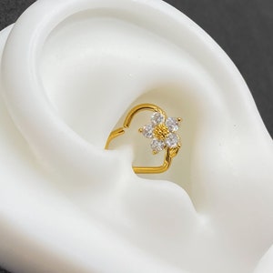 16g, Daith Earring, Daith Jewelry, Daith Piercing, Daith Earring, Daith Piercing Jewelry, Daith Heart Earring.
