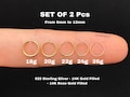 Pack Of 2 Nose Ring, Nose Ring Silver, Nose Ring, Nose Ring Hoop, Nose Ring 24g, Nose Ring Silver Gold Rose Gold. product logo