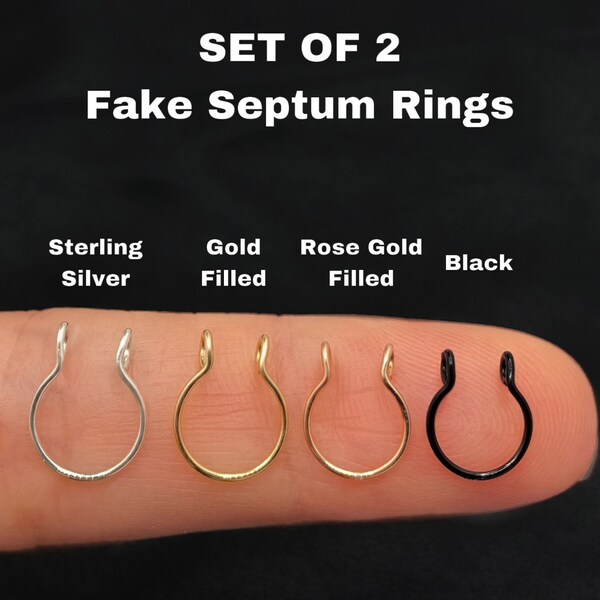 Fake Nose Ring Etsy