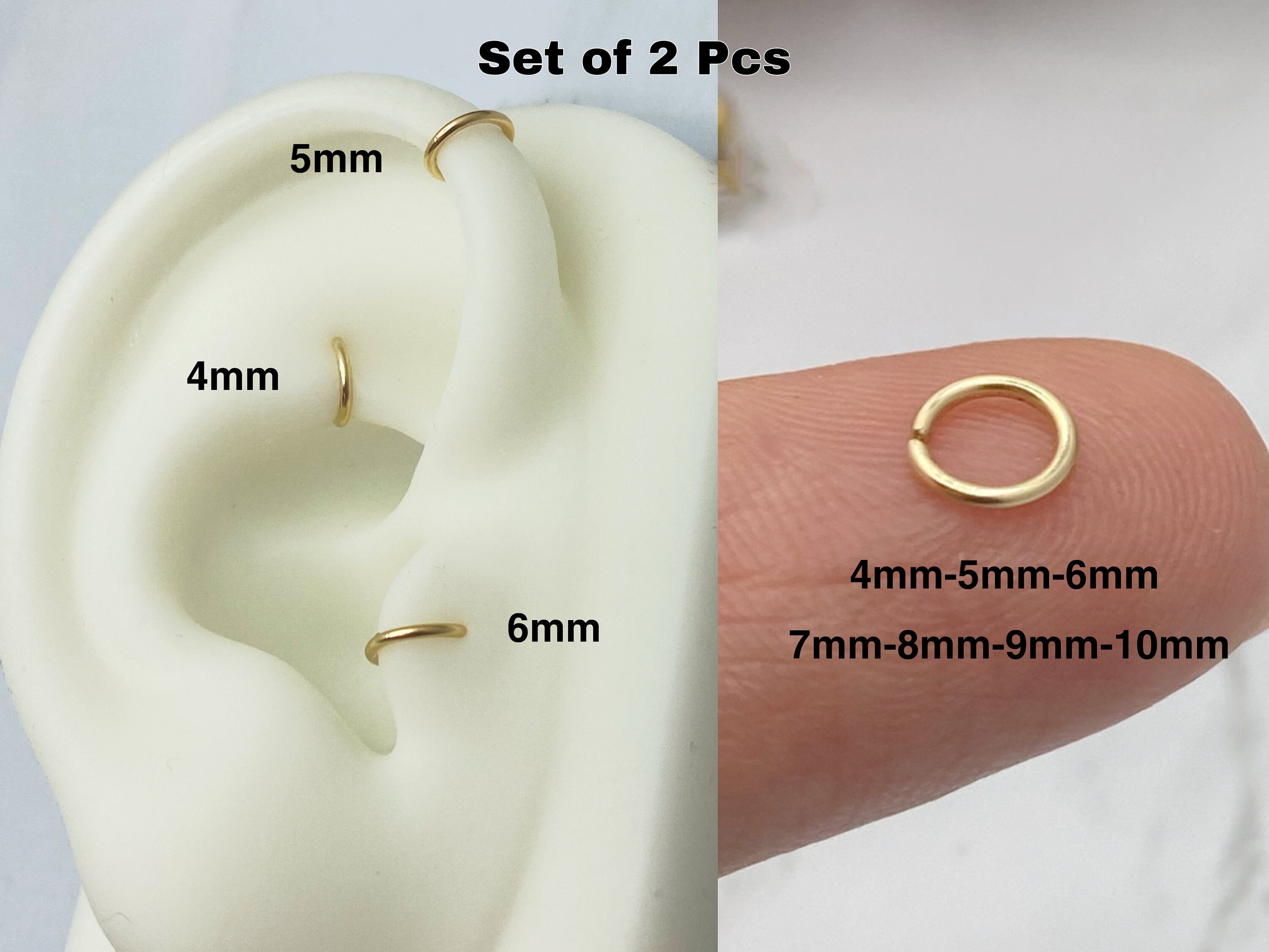 Orecchini Donna Di Argento Da 925 Sterling In CERCHI Con - Foto 10