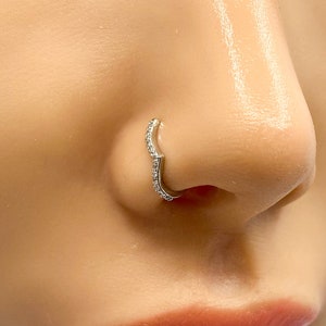 Fake Nose Ring, Fake Nose Piercing, Chevron. image 4