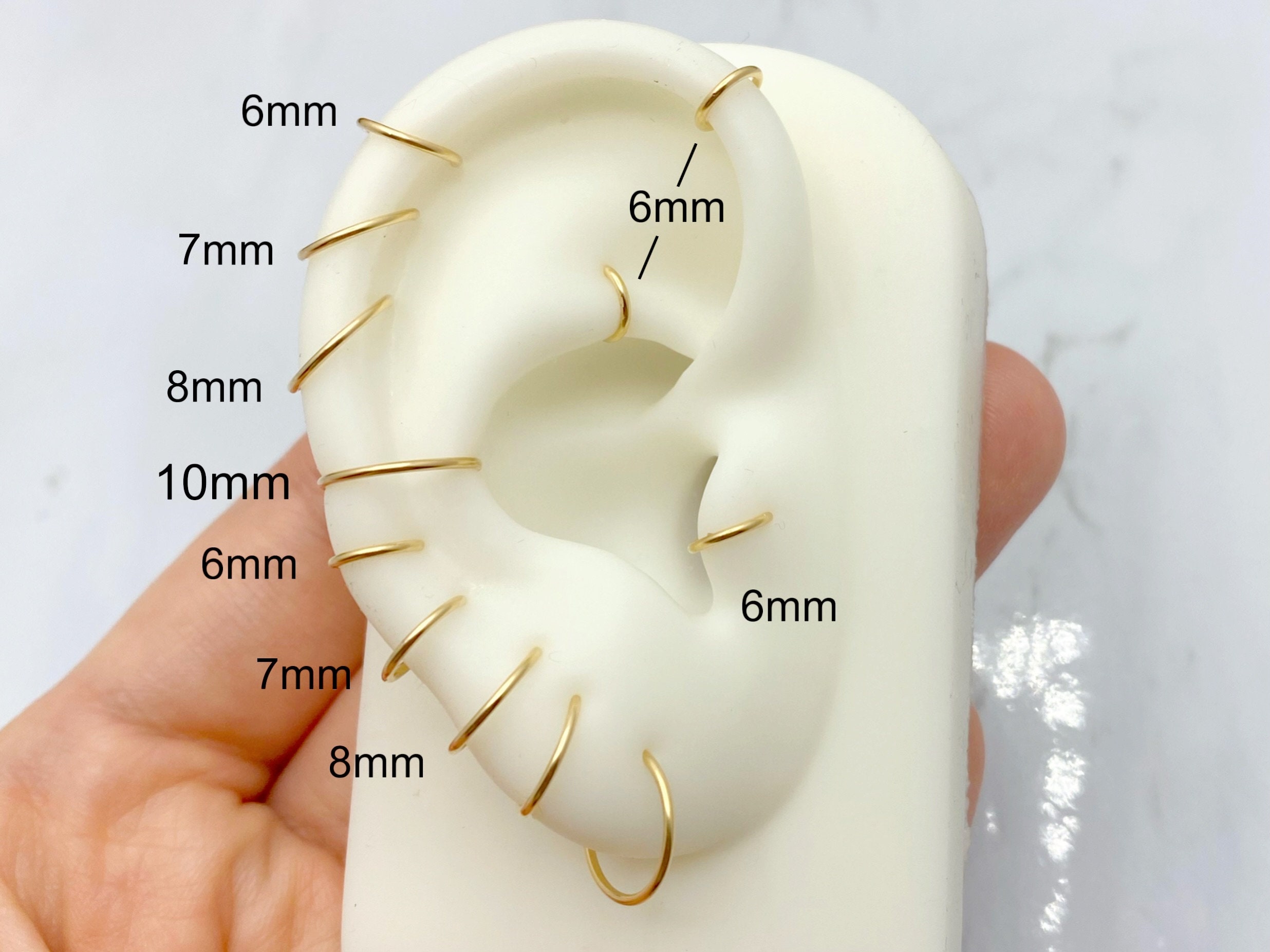 20G-18G-16G-14G-12G-10G Clicker 316L Surgical Steel, Nose 20G-18G-16G-14G-12G-10G Clicker 316L Surgical Steel, Nose