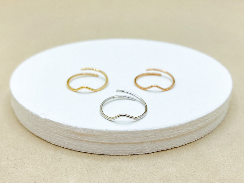 Waterproof, Chevron Toe Ring, Adjustable Toe Ring, Silver Toe Ring, Gold Toe Ring, Rose Gold Toe Ring. image 1