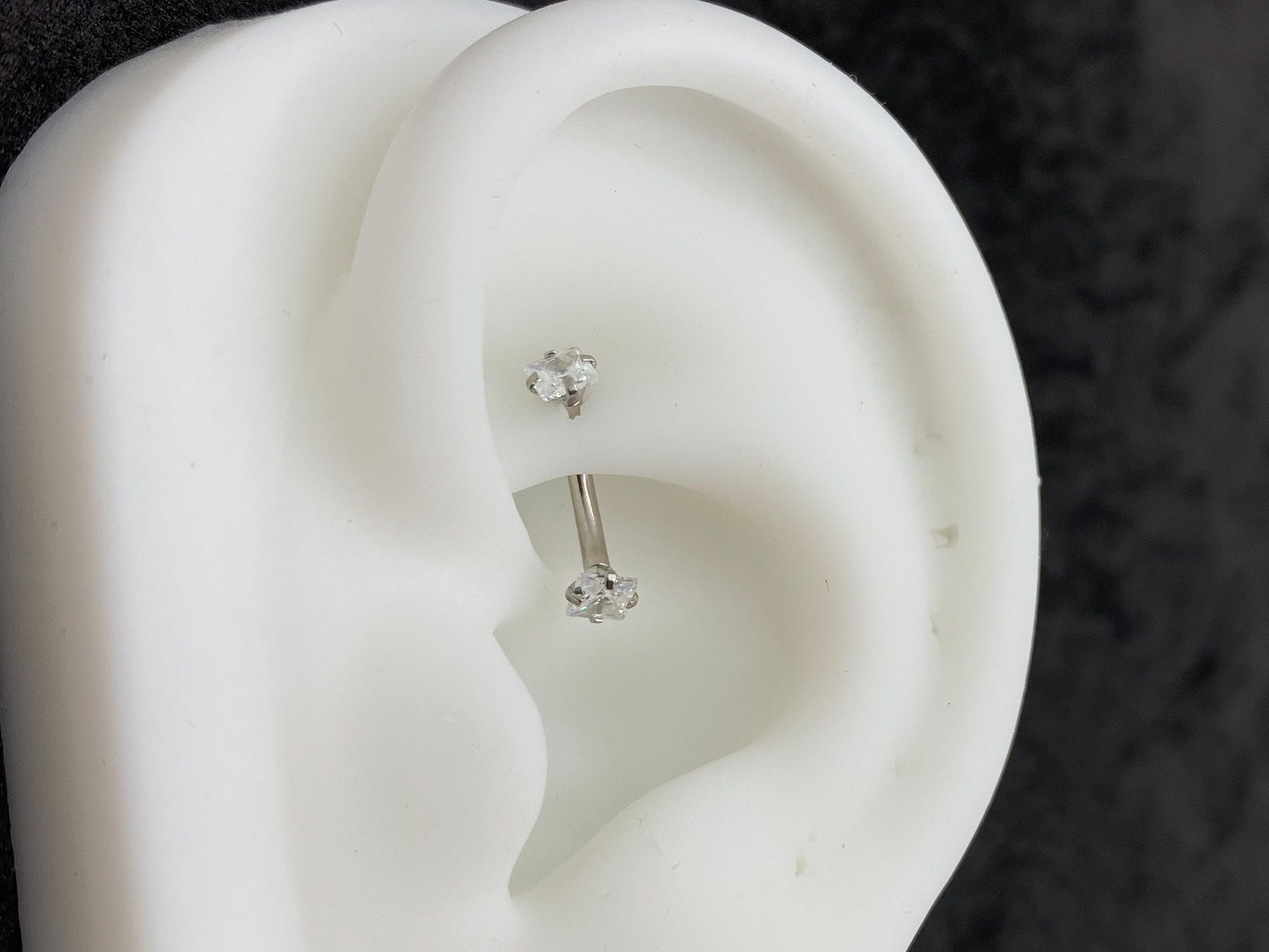 Diamond Cz, Rook Piercing, Rook Piercing Jewelry, Rook Earring, Rook ...