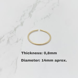 2 ANNEAUX D'ORTEIL 14K Gold Filled 925 Sterling Silver Toe Ring, 14K Rose Gold Filled Toe Ring, Toe Ring, Toe Ring Gold, Toe Ring Silver image 8