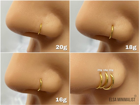 16g nose ring in mm discount