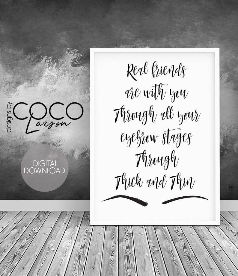 Eyebrows Prints Salon Beauty Decor Make Up Wall Art Makeup Etsy