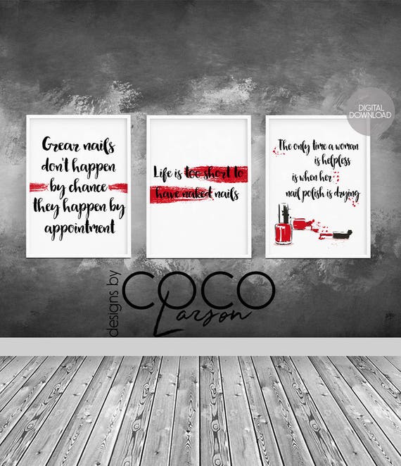 Beauty Salon Quote Nail Salon Decor Teen Girl Room Decor Etsy