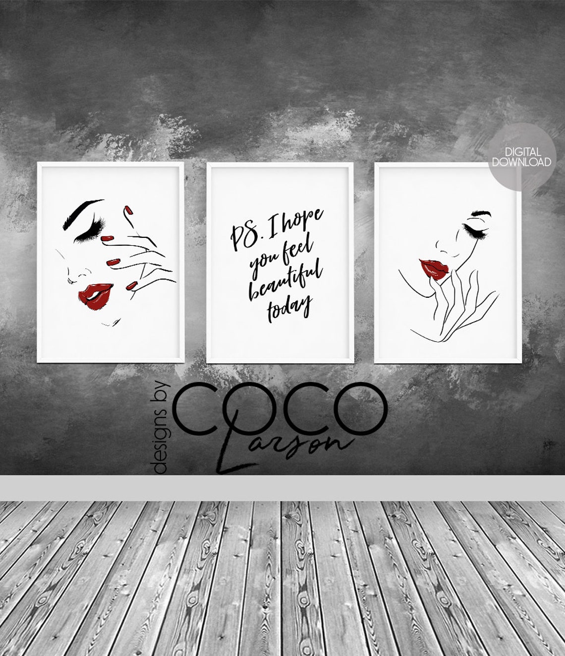 Beauty salon decor beauty room wall decor hair salon wall Etsy