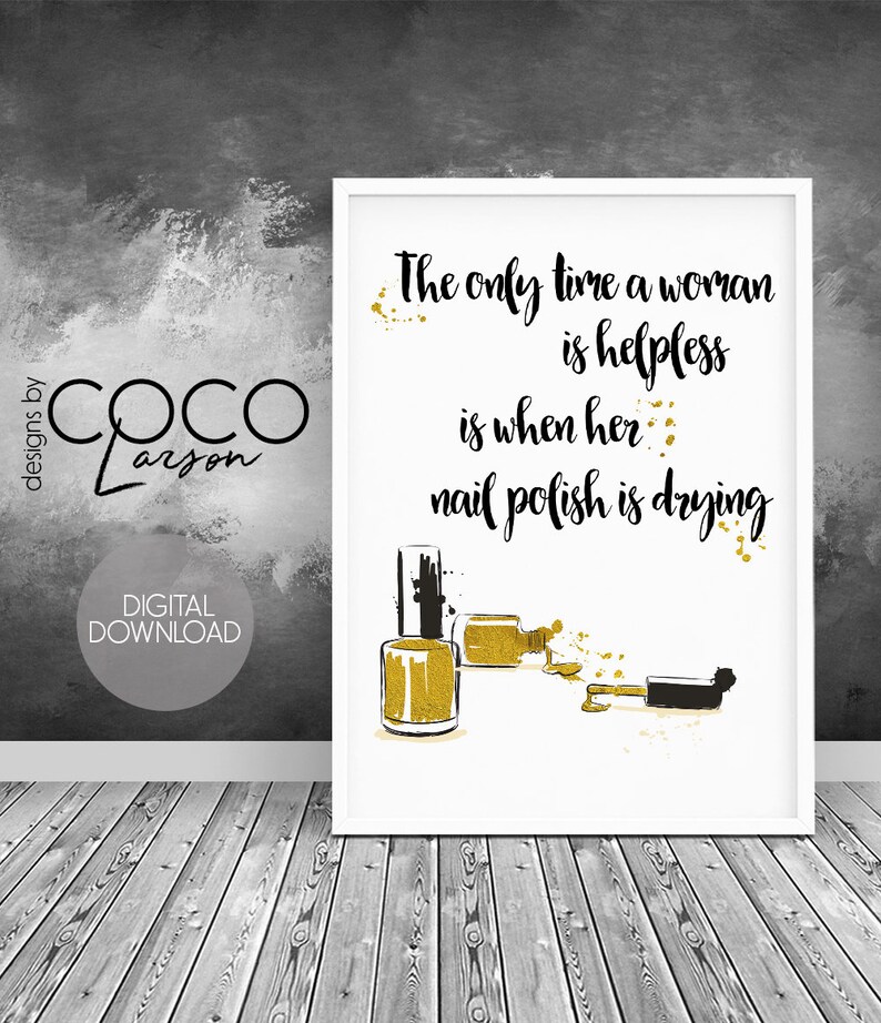 Nail Salon Decor Nail Wall Art Beauty Salon Decor Nail Etsy