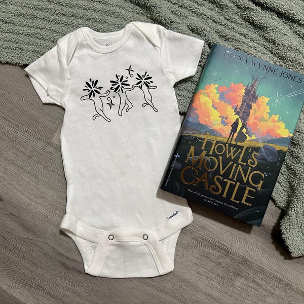 Howl’s Moving Castle Baby Onesie | Studio Ghibli Inspired Infant Bodysuit | Anime Baby Outfit