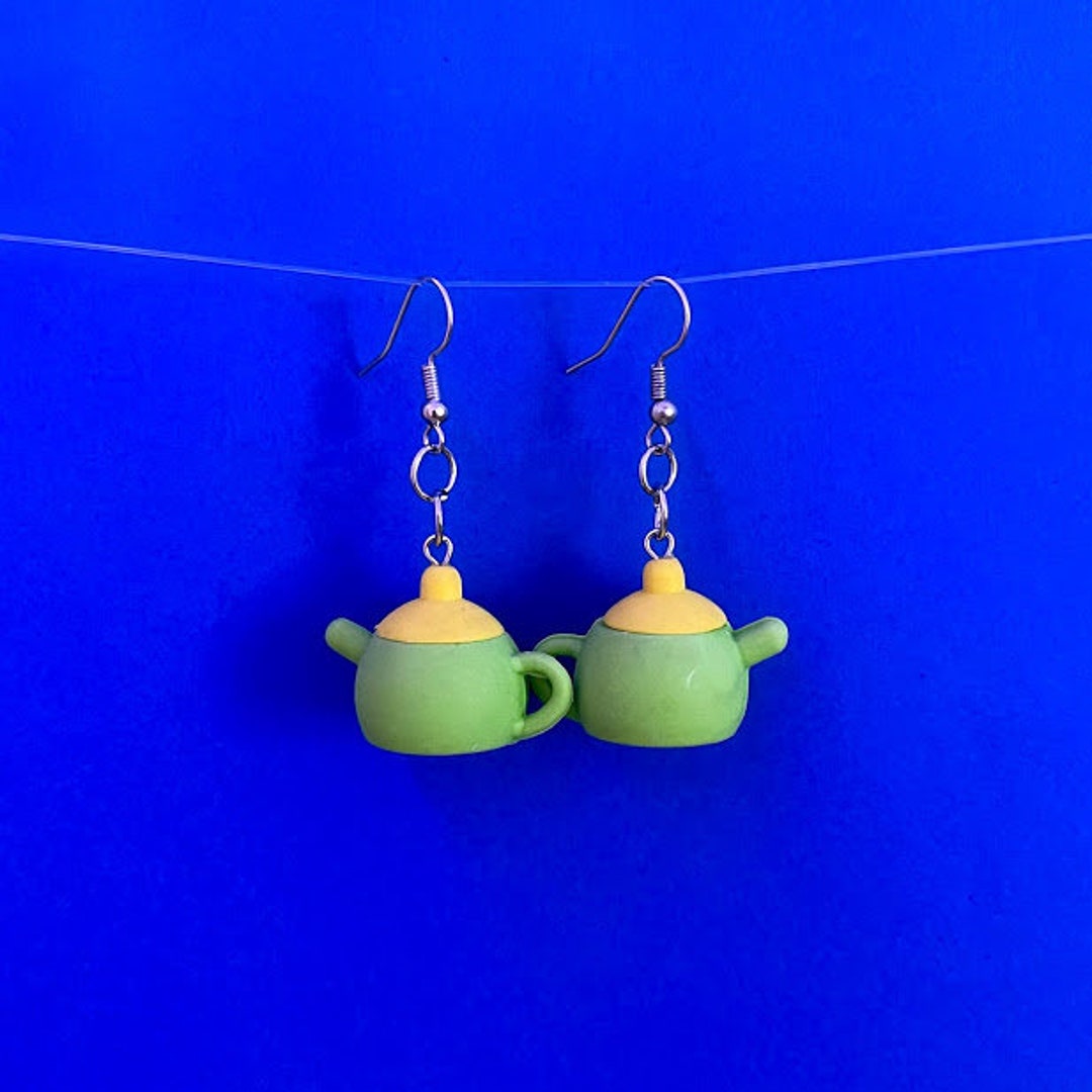Little Teapot Earrings Etsy
