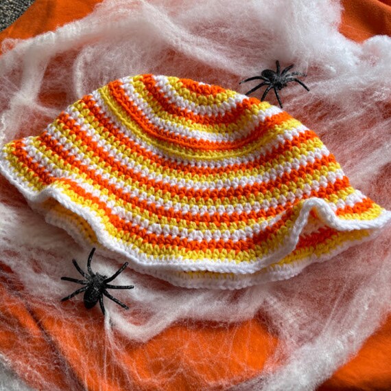 Candy Corn Bucket Hat | Etsy
