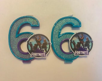 birthday candles - fortnite motive