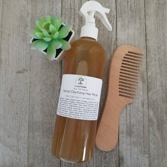 Herbal Clarifying Hair Rinse Hair Detoxifying Rinse Apple Etsy