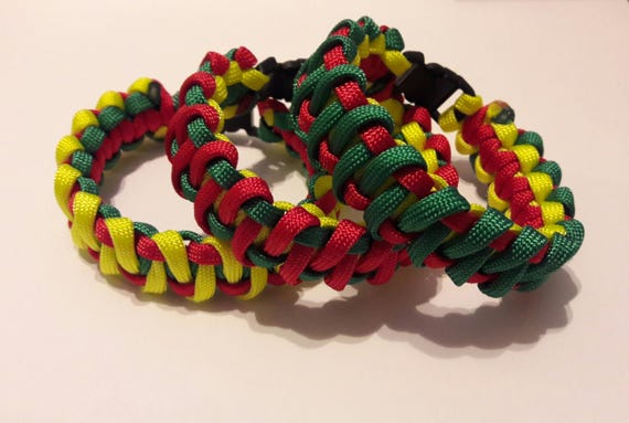 rasta paracord bracelet