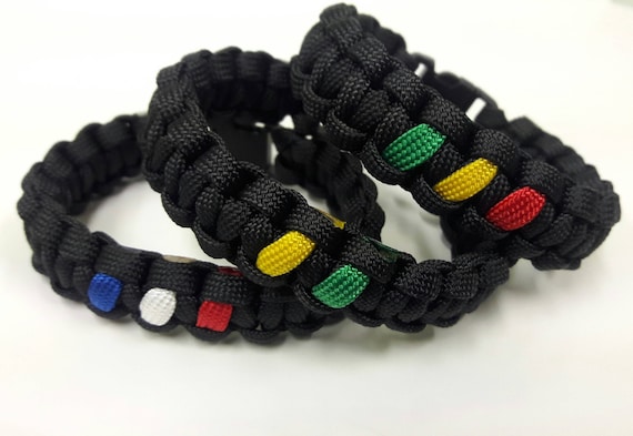 rasta paracord bracelet