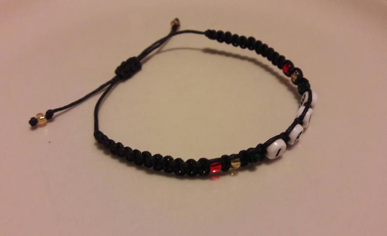 alphabet beads bracelet. macrame bracelet name bracelet bracelet Jamaican bracelet Rasta bracelet custom bracelet