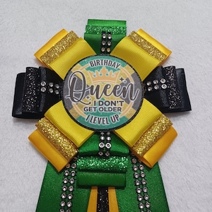 Jamaica birthday Jamaica flag Jamaica queen Birthday queen Custom birthday pins Celebrate Birthday party Happy birthday It&#39;s my birthday