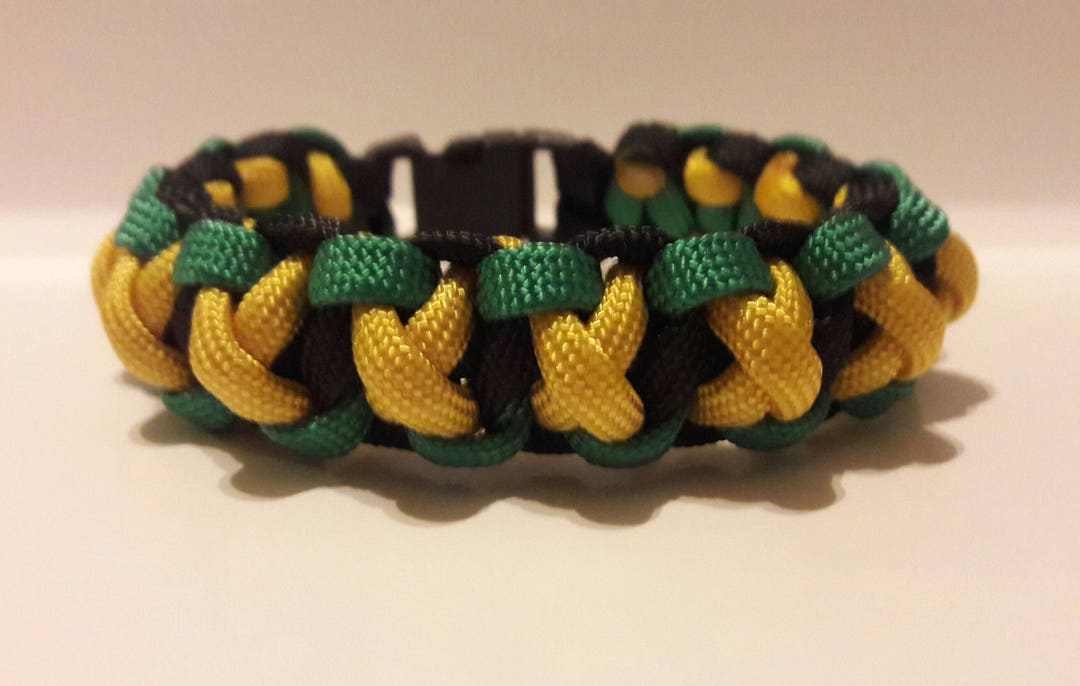 Xoxo Bar Paracord Bracelet Jamaican Flag Paracord Bracelet