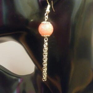 Chain link earring bead earring dangle earrings jewelry drop earring