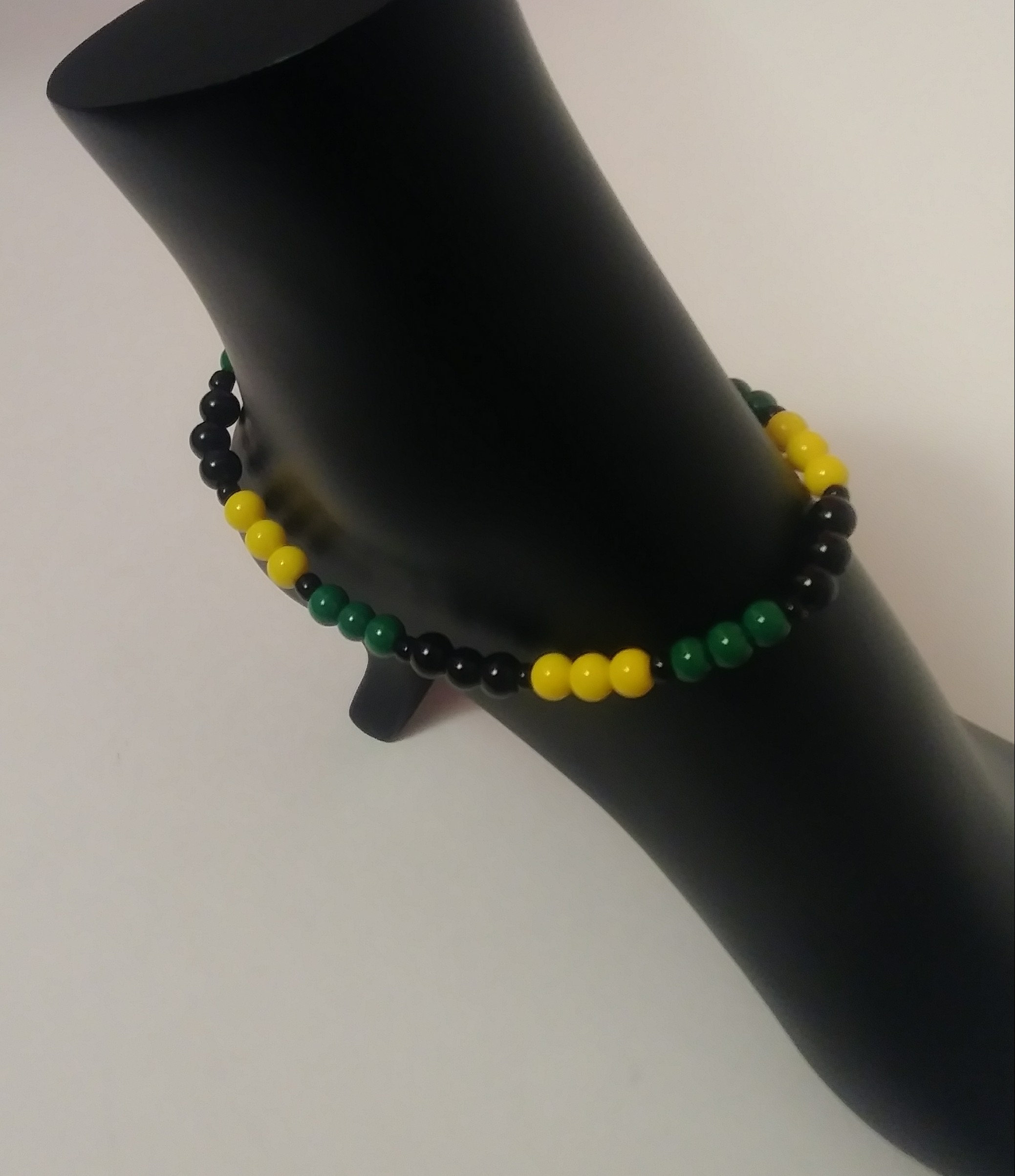 Simple Rasta Anklet Rasta Beaded Anklet: Jamaica Colors Foot Jewelry - Etsy