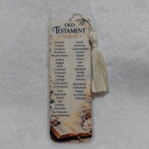 Books of the Bible Bookmark Double Sided, New & Old Testament Reference ...