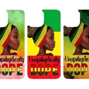 Unapologetically dope iphone cases Iphone sublimation cases Black queen iphone cases