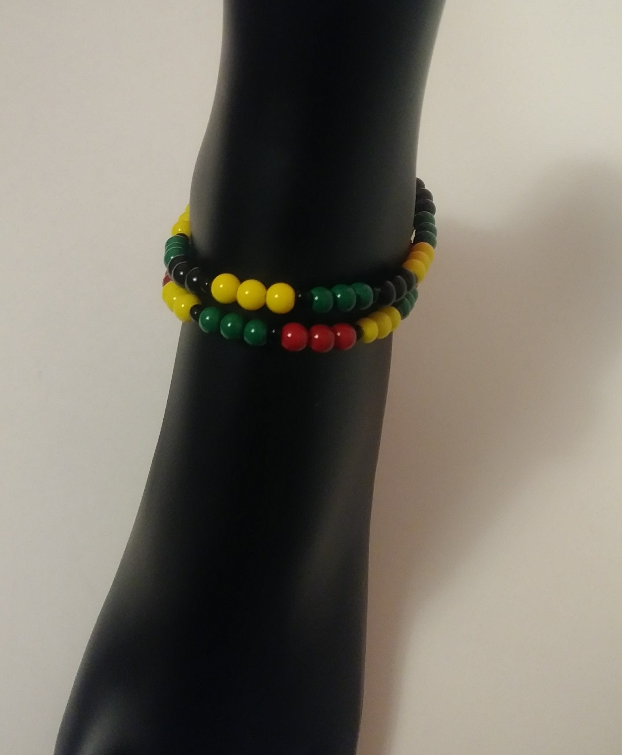 Anklets Rasta Rasta Beaded Anklet: Jamaica Colors Foot Jewelry - Etsy
