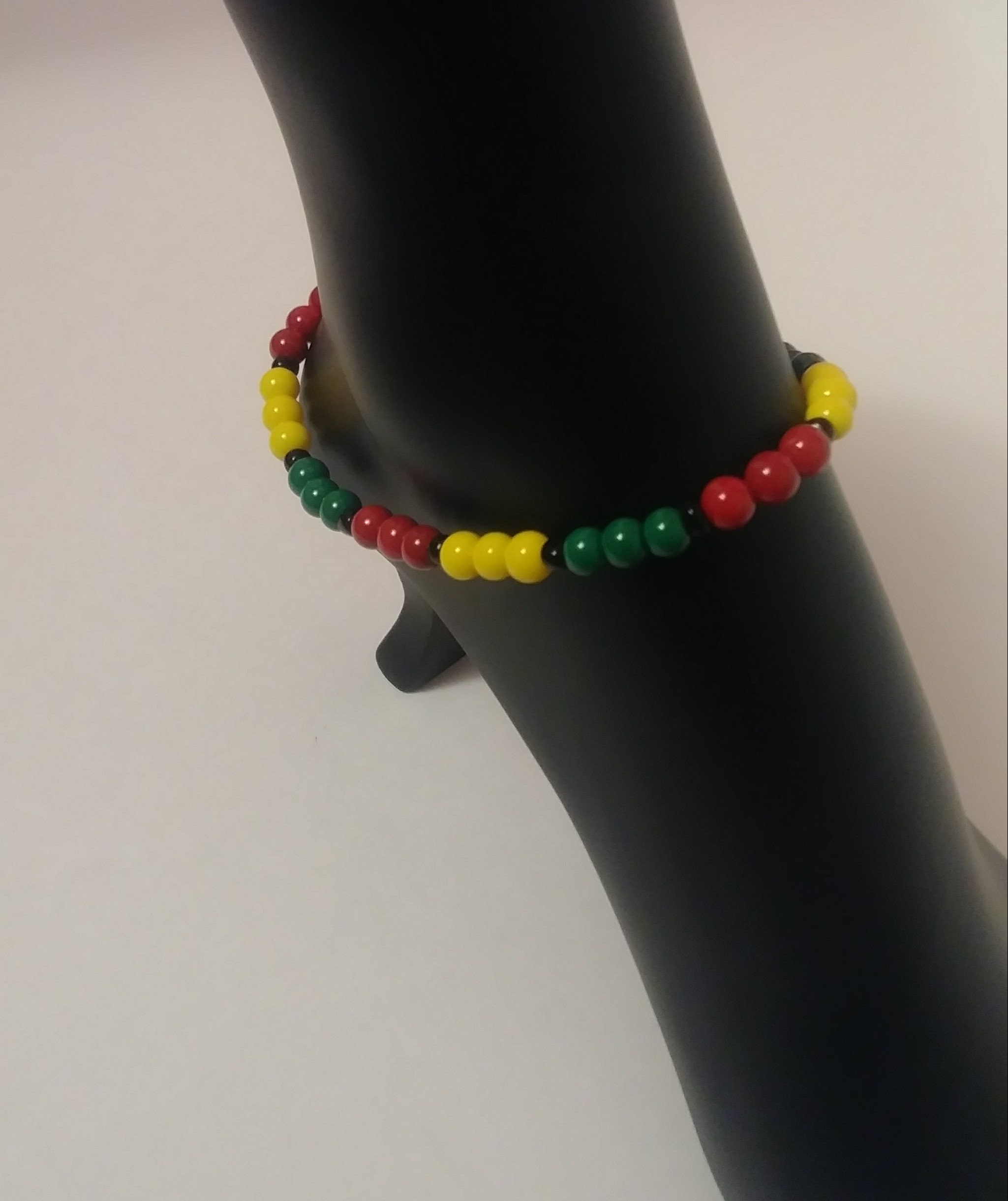 Anklets Rasta Rasta Beaded Anklet: Jamaica Colors Foot Jewelry - Etsy
