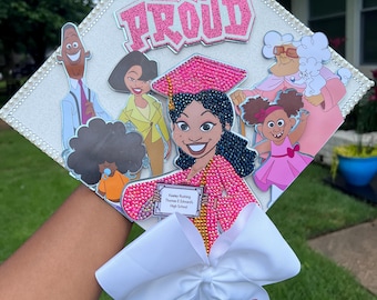Proud Graduation Cap Topper | Custom Graduation Cap