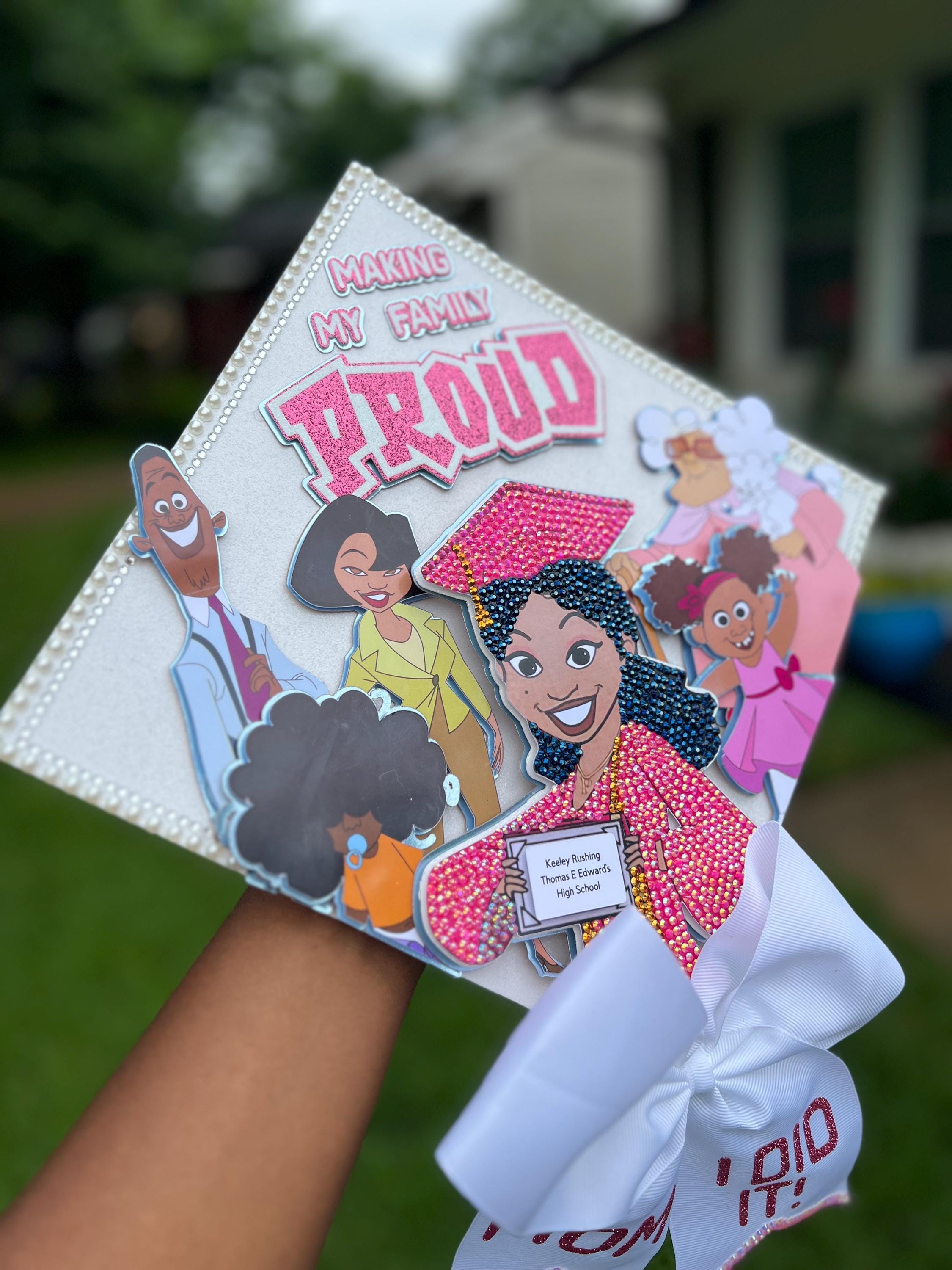 Proud Graduation Cap Topper | Custom Graduation Cap - Etsy