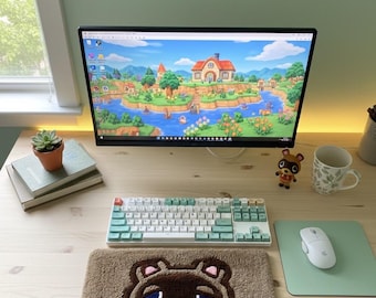 Tufted Wrist Rest – Crafty Little Shopkeeper – Cosy Island Life-Sim Decor