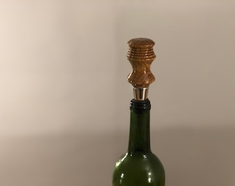 Wooden Turned Bottle Stopper, Zebra wood Wine Stop