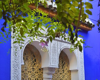 Majorelle Gardens - Marrakech, Morocco - Portrait - 8x10 to 24x36 - Photo Print