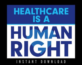 Protest Sign (DOWNLOADABLE) Repeal and Replace - Poster - Anti Trump - Healthcare - Insurance